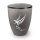 Urne Genesis Gravur Engel Silber mit Dekorring Schwarz 9mm
