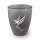 Urne Genesis Gravur Engel Silber mit Dekorring Schwarz 3mm