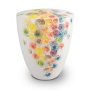 Urne Genesis Wei&szlig; Blumenbl&uuml;ten Regenbogen