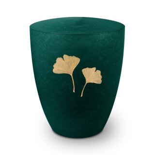 Urne Genesis Gravur Ginkgoblatt Gr&uuml;n Standard