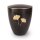 Urne Genesis Gravur Ginkgoblatt Schwarz mit Dekorring...