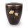 Urne Genesis Gravur Ginkgoblatt Schwarz mit Dekorring...