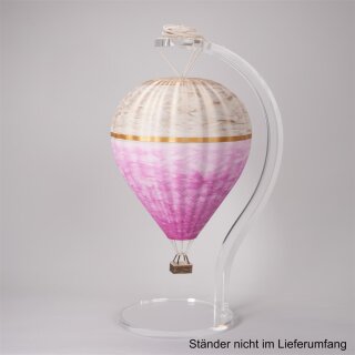 Urne Hei&szlig;luftballon Traumreise Magenta/Gold