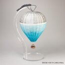 Urne Hei&szlig;luftballon Traumreise Blau/Silber