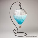 Urne Hei&szlig;luftballon Traumreise Blau/Silber