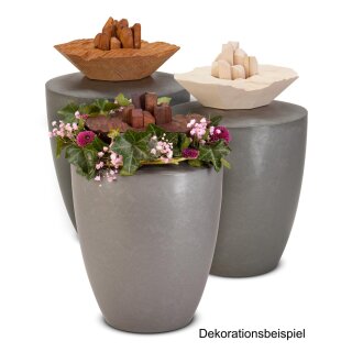 Urne Bl&uuml;te der Erinnerung Silber mit geschnitzter Bl&uuml;te