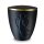 Urne Genesis Schwarz Schwebender Engel mit Dekorring Gold 9mm