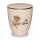 Urne Genesis Cremewei&szlig; mit Applikation Rose und Gravur "In Liebe"