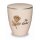 Urne Genesis Cremewei&szlig; mit Applikation Rose und Gravur "In Liebe"