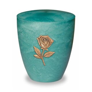 Urne Genesis Jade mit Applikation Rose Gold Standard