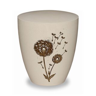 Urne Genesis Gravur Pusteblume Cremewei&szlig; Strassstein Standard