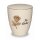 Urne Genesis Cremewei&szlig; mit Applikation Rose und Gravur "In Liebe" Gold Standard