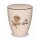 Urne Genesis Cremewei&szlig; mit Applikation Rose und Gravur "In Liebe" Gold Standard