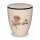 Urne Genesis Cremewei&szlig; mit Applikation Rose und Gravur "In Liebe" Gold Standard