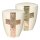 Urne Genesis Cremewei&szlig; mit Design Kreuz