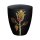 Urne Genesis Schwarz mit Design Rose