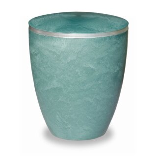 Urne Genesis Jade mit Dekorring Silber 9mm