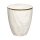 Urne Genesis Premium Marmor Carrara mit Dekorring Gold 9mm