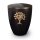 Urne Genesis Gravur Lebensbaum Schwarz mit Dekorring Gold...