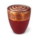Urne Genesis Spirale Antika Purpurrot