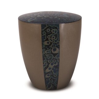 Urne Genesis "Sonnenmarmor" Kastanie / Blau