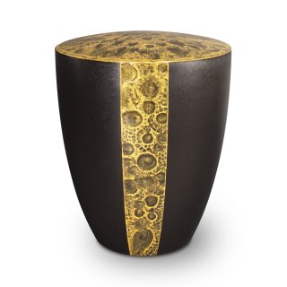 Urne Genesis "Sonnenmarmor" Schwarz / Gelb