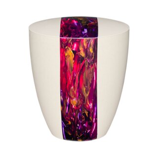 Urne Genesis Wei&szlig; Harmonie Violet-Rubin-Gold